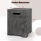 Grey Magnesium Oxide Propane Tank Cover and Side Table and Waterproof